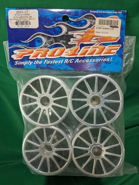 Pro-Line 2693-22 30 Series Wabash All Purpose Wheel Set Losi XXX-T XXX-NT Wheels