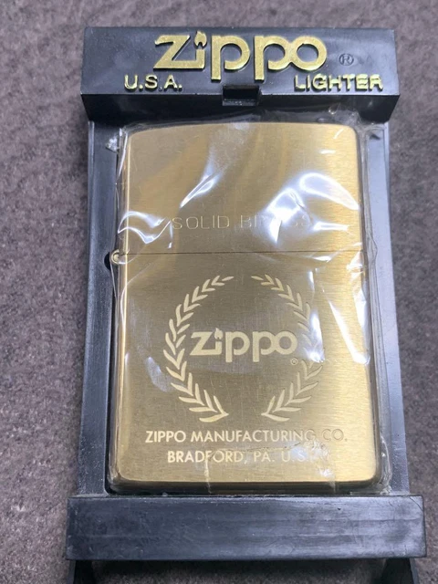 1998 ZIPPO USA Lighter Solid Brass New