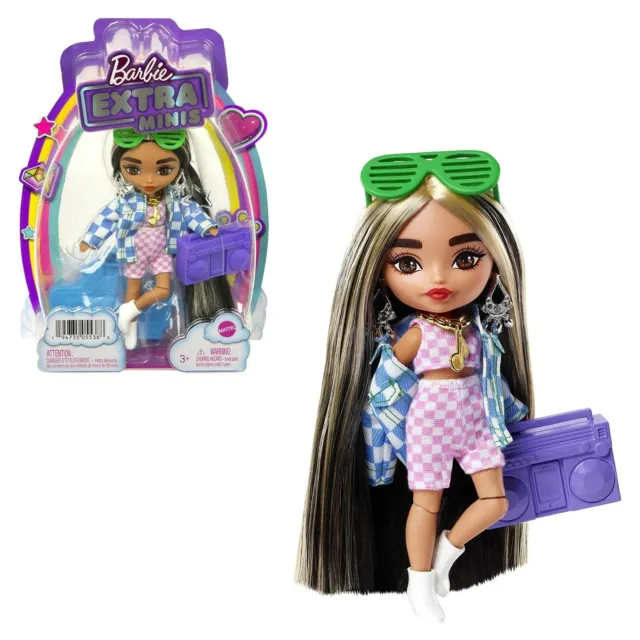 bambola bambolotto barbie extra minis gioco per bambina giocattolo mattel