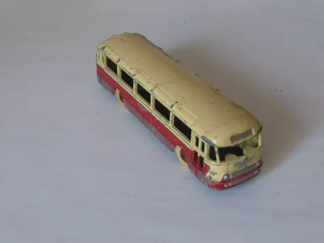 DINKY TOYS Ref: 29F Autocar Chausson rouge/crème original made in France Meccano