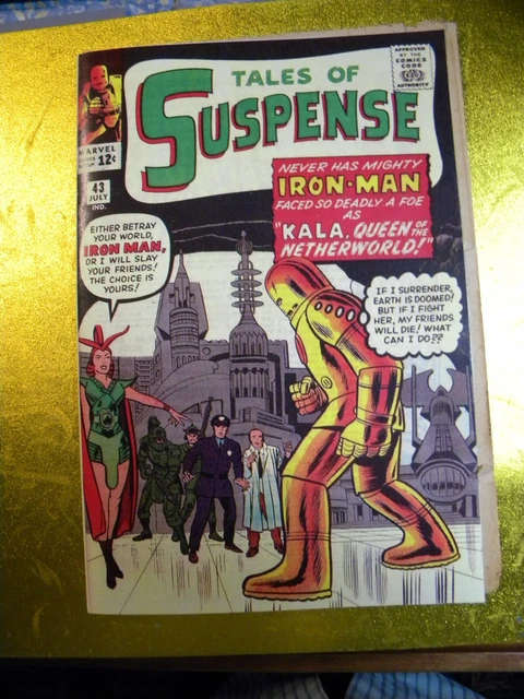 TALES OF SUSPENSE # 43  coverless, complete 1963  Gold armor Iron Man plus Ditko