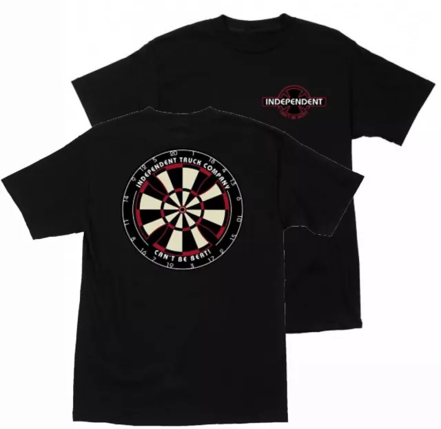 INDEPENDENT TRUCK CO' Skateboard T Shirt - Bullseye / LARGE - Black