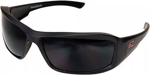 Edge Brazeau Torque Safety Glasses, Black Frame, Smoke Lens Z87+ Rated