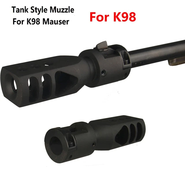K98 COMPETITION TANKER Muzzle Brake Compensator Triangular Baffles US