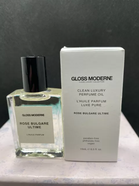 Gloss Moderne Rose Bulgare Ultime Clean Luxury Perfume Oil Rollerball 0.5 oZ