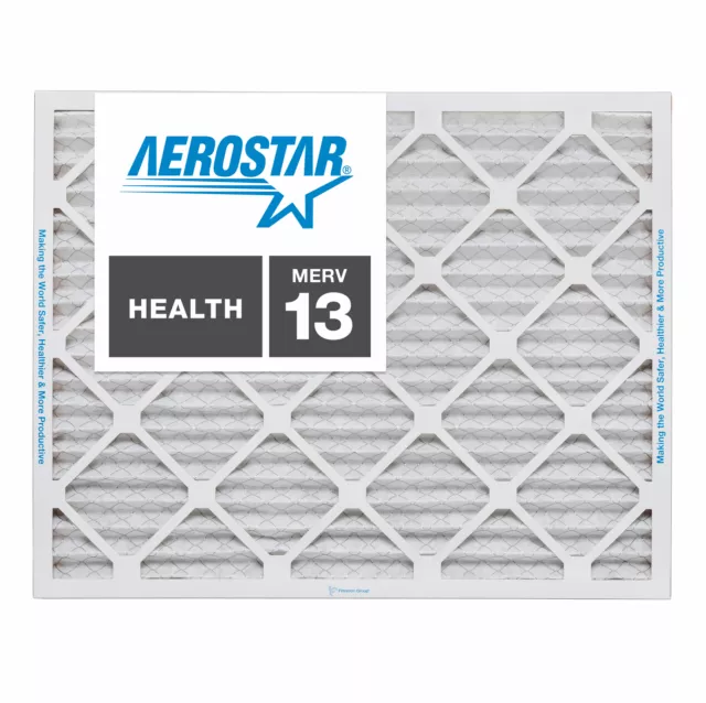 Aerostar 12x20x1 MERV 13 Furnace Air Filter, 4 Pack