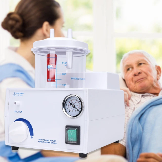 PHLEGM SUCTION UNIT Dental Medical Suction Vacuum Aspirator Machine