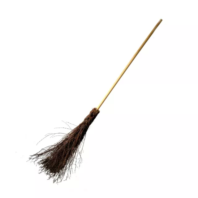 Traditional Besom Broom Witches Broomstick Garden Leaf Sweeping Halloween 369 3