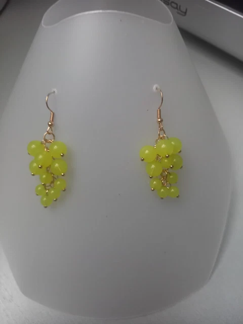 Boucles d'oreilles en perles de raisin - Bijoux