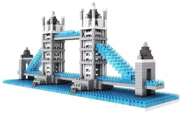 London Tower Bridge Micro Building Blocks 570-pc Bricks LOZ-9371 w. Original Box