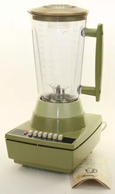 Vintage Hamilton Beach Scovill 7 Speed Blender 616-1 Plastic Pitcher 5-1/2c USA