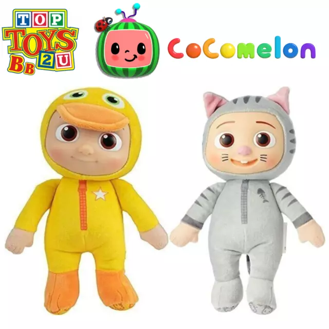 COCOMELON JJ DUCKIE & Kitty peluche giocattoli animali imbottiti ...