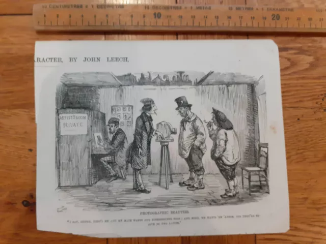 Punch magazine John Leech Victorian cartoon Photographic Beauties