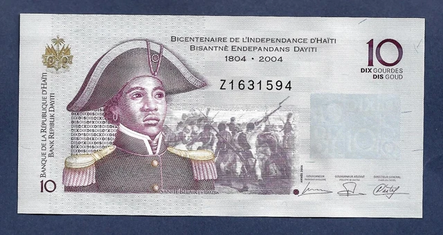 (DN) Haiti 10 Gourdes 2004 P-272a Replacement UNC