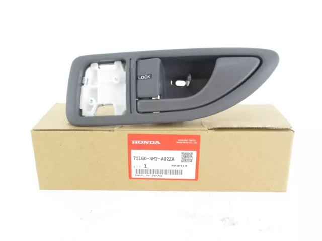 Genuine OEM Honda 72160-SR2-A02ZA Interior Handle Driver Side Grey