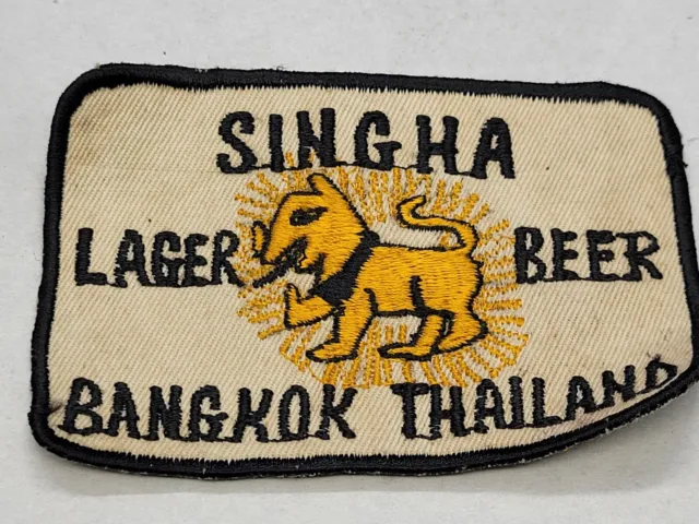 Singha Lager Beer Bangkok Thailand Advertising Patch