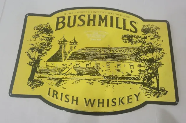 Bushmills Irish Whiskey Factory Tin Sign Man Cave