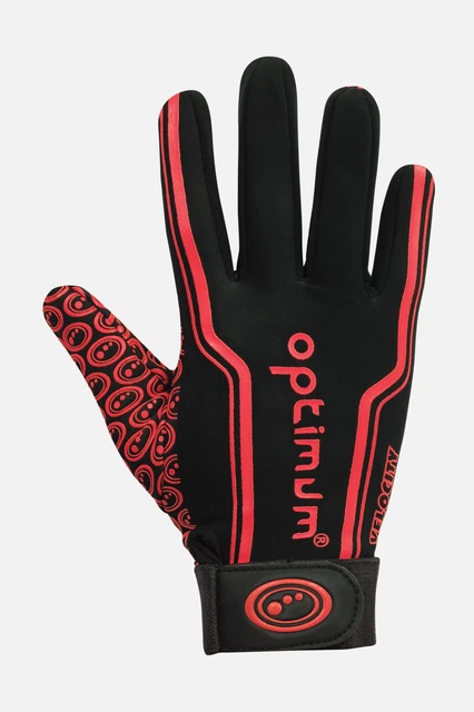 Optimale Geschwindigkeit Rugby Handschuhe Thermo Winter Griff Fußball Radfahren Sport rot