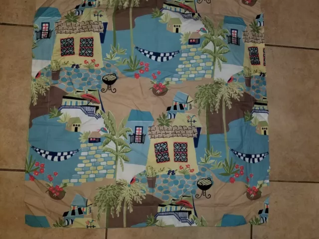 Pottery Barn "Seaside Summer Town" Euro Sham