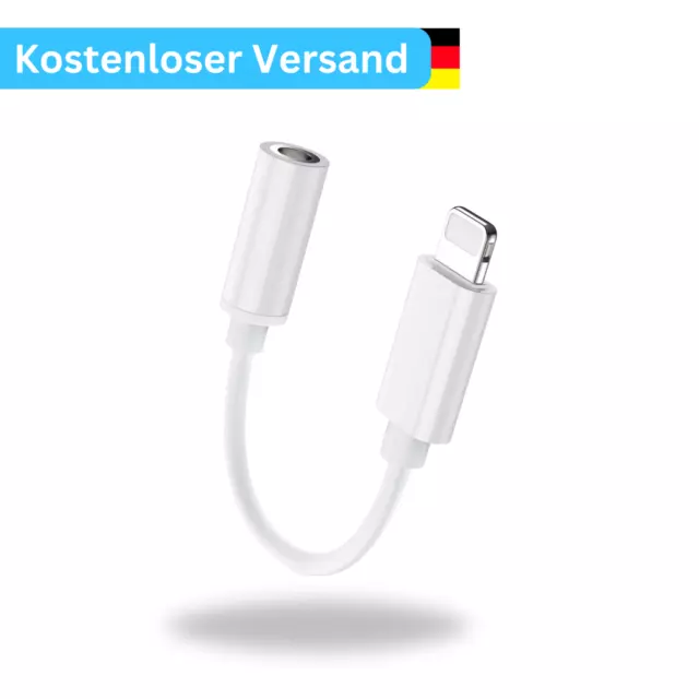 Audio Aux für iPhone Adapter auf Klinke Kabel Kopfhörer Telefonieren Bluetooth