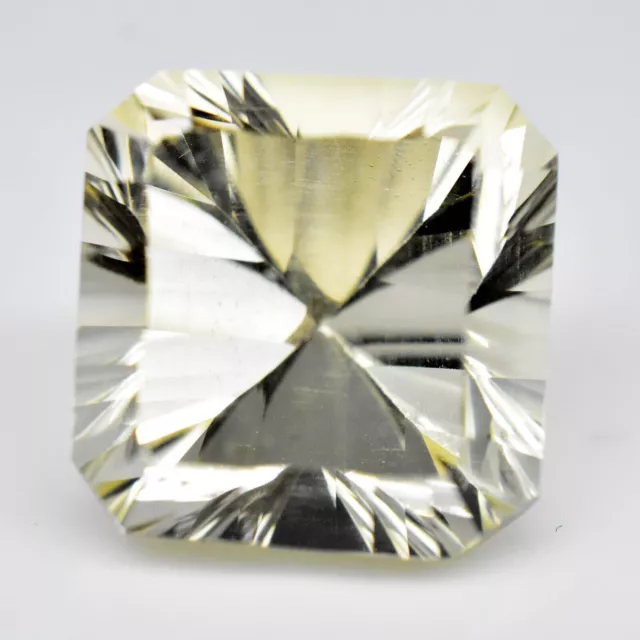 17.60 CT Naturel Citrine Jaune Concave Coupe Igl Certifié Brésilien Gemme