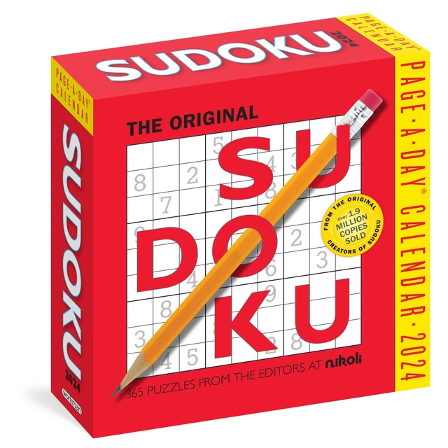 ORIGINAL SUDOKU PAGEADAY Calendar 2025 366 Puzzles From the Editors