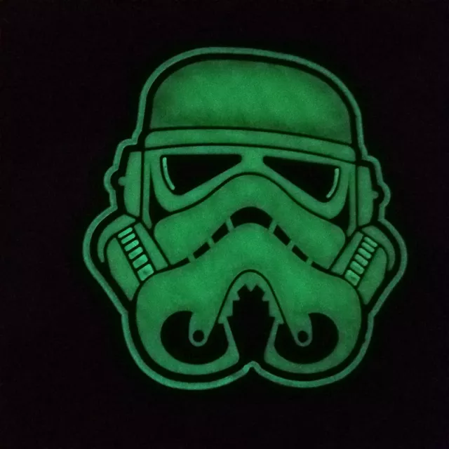 3D Pvc Starwars Star Wars Storm Trooper Glow in Dark Imperial Movie Hook Patch