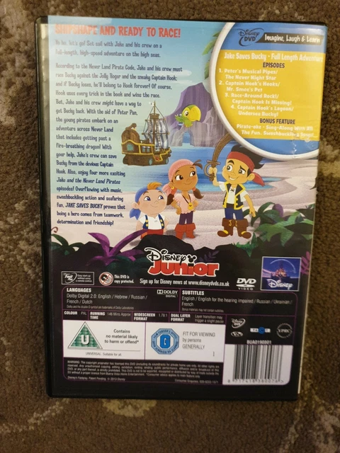 DISNEYS JAKE AND The Never Land Pirates Jake Saves Bucky Dvd Disney