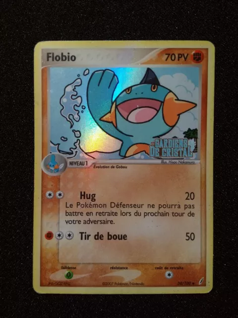 Flobio 38/100 Unco Holo Reverse Ex Gardien de Crystal carte Pokémon FR #53
