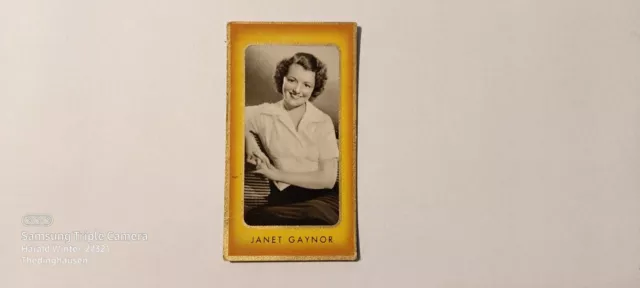 Zigarettenbild Bunte Filmbilder Bild Nr. 200 Janet Gaynor Greiling Dresden