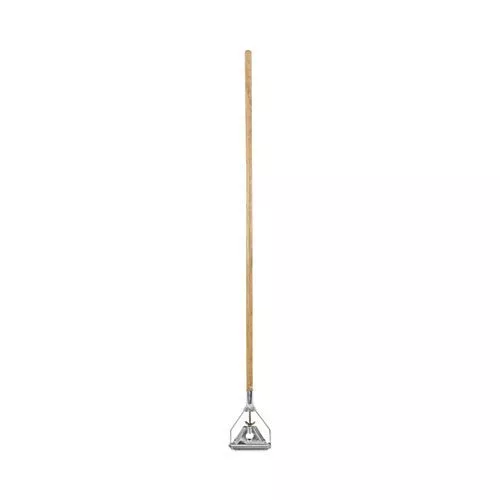 Boardwalk® Quick Change Metal Head 54" Wooden Mop Handle, Natural (BWK601)