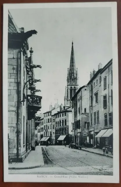 🇫🇷 Nancy France Grand'Rue Vintage Postcard
