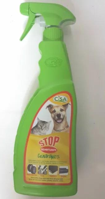 Repellente Disabituante Cani E Gatti Spray Stop 750ml Cisa