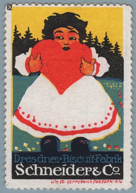 ES1972 Poster stamps advertising: Dresden Biscuit Fabrik - Schneider