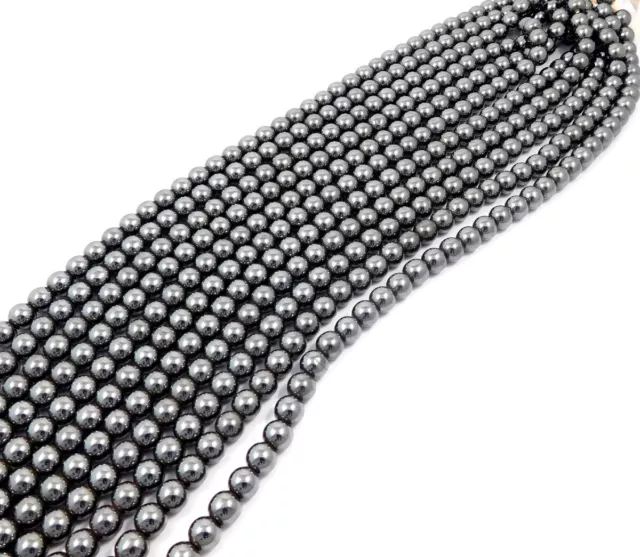 100% Natural Hematite Gemstone Jewelry 8mm Beads 15 Inches Strand Wholesale Lot