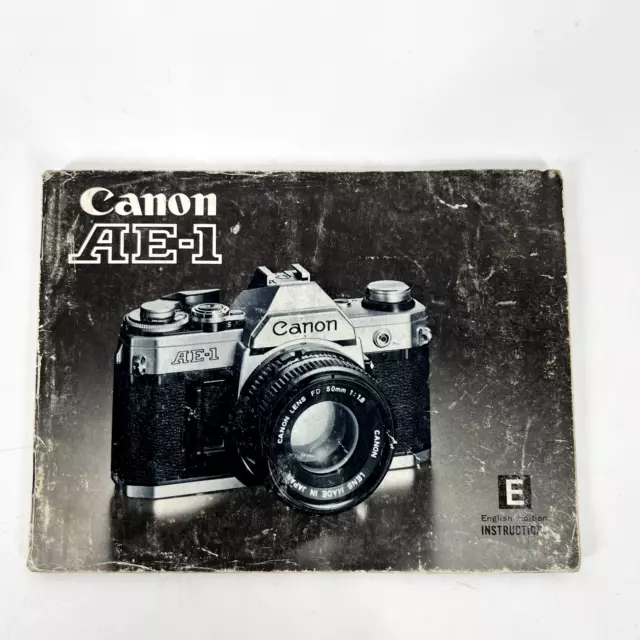 Canon AE-1 35mm Film Camera Instruction Manual