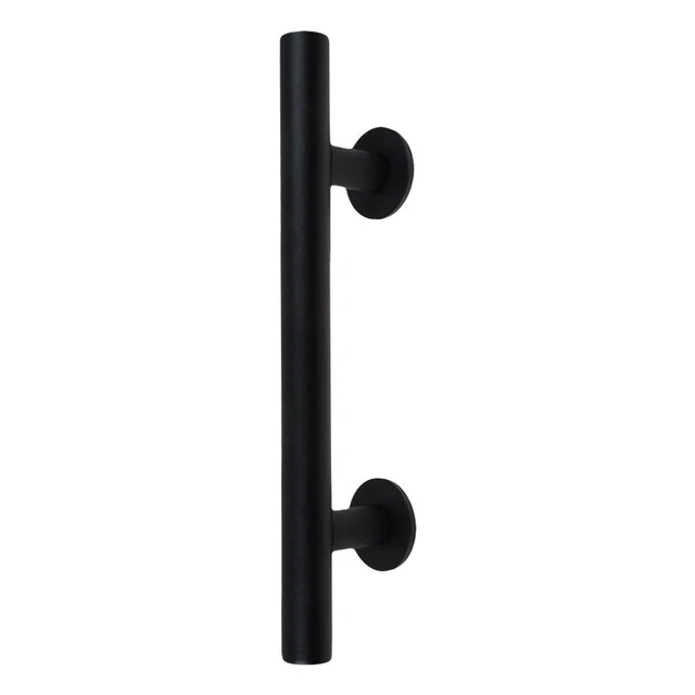 Sliding Barn Door Pull Flush Handle Gate Hardware Set Cast Iron Matte Black NEW 5