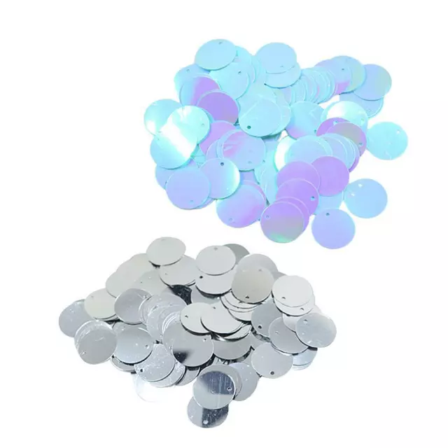 260Pcs Loose Round  Sequins DIY Sewing for Clothing Accessories 16mm