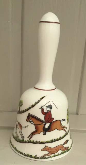 Crown Staffordshire Hunting Scene Bell