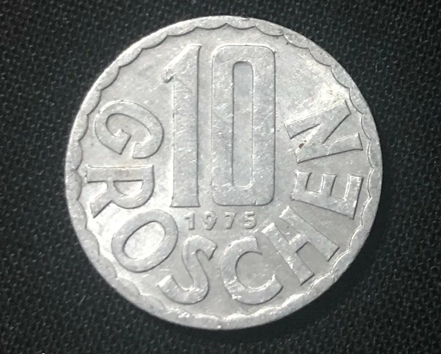 Austria 10 Groschen 1975. World Coin. Combined Shipping Discounted. 2