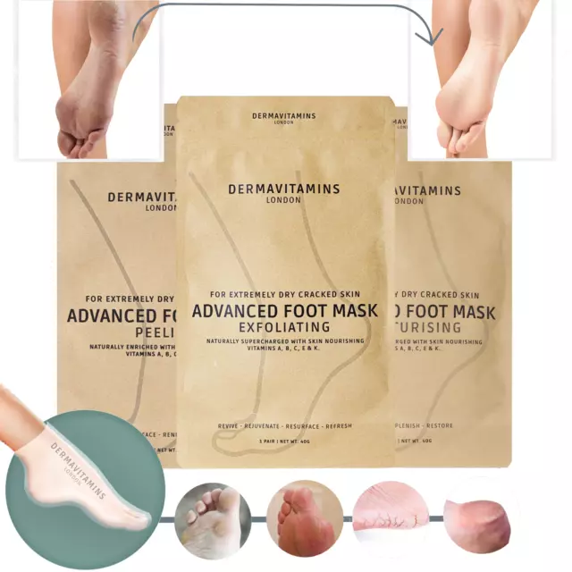 Dermavitamins Repair Foot Mask Bag Socks - Peeling, Moisturising, Exfoliating