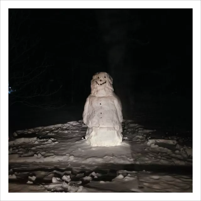 SIGNED Alec Soth Photograph - Snowman at Night - Magnum Square Print June 2014 SIGNED Alec Soth Photograph - Snowman at Night - Magnum Square Print June 2014