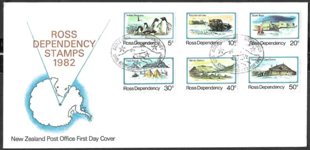 NEW ZEALAND  - ROSS DEPENDENCY STAMPS - 20th JAN  1982 - FDC