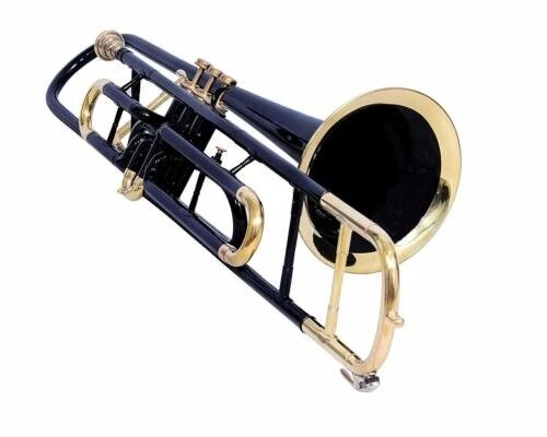 Best Offer Bb, Valve Trombone Bb Black +free Hard Case+mouthpiece