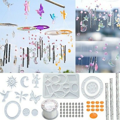 Artisanat Décor DIY Pendentif Résine Époxy Moule for Vent Carillons Bijoux 