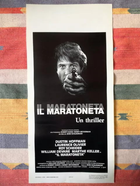 Locandina IL MARATONETA Dustin Hoffman L.OLIVIER Schlesinger Poster Marathon Man
