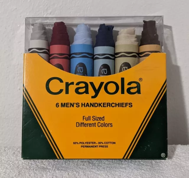 New Vintage Crayola Crayons Binney & Smith Handkerchiefs 1981 Made in USA