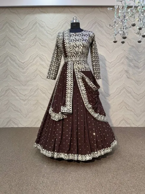 Heavy Beautiful Designer Lehenga Top Duptta With Embroidery Work For Women's
