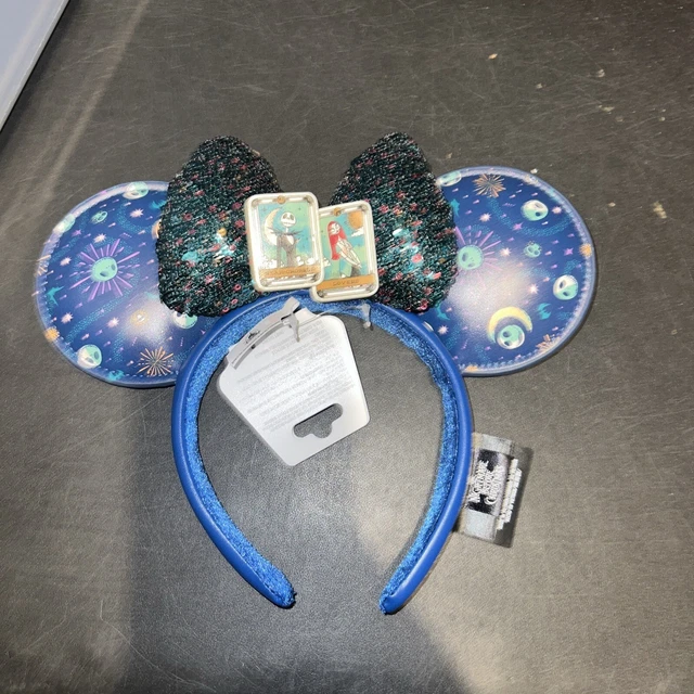 Disney park's 2024 nightmare before Christmas Jack and Sally ears headband