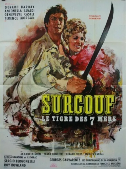 Gérard Barray Antonella Lualdi SURCOUF LE TIGRE DES 7 MERS Roy Rowland 20x160